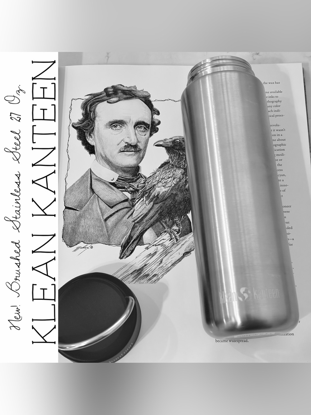 New! Klean Kanteen Brushed Stainless Steel 27 Oz. Single Wall Tumbler